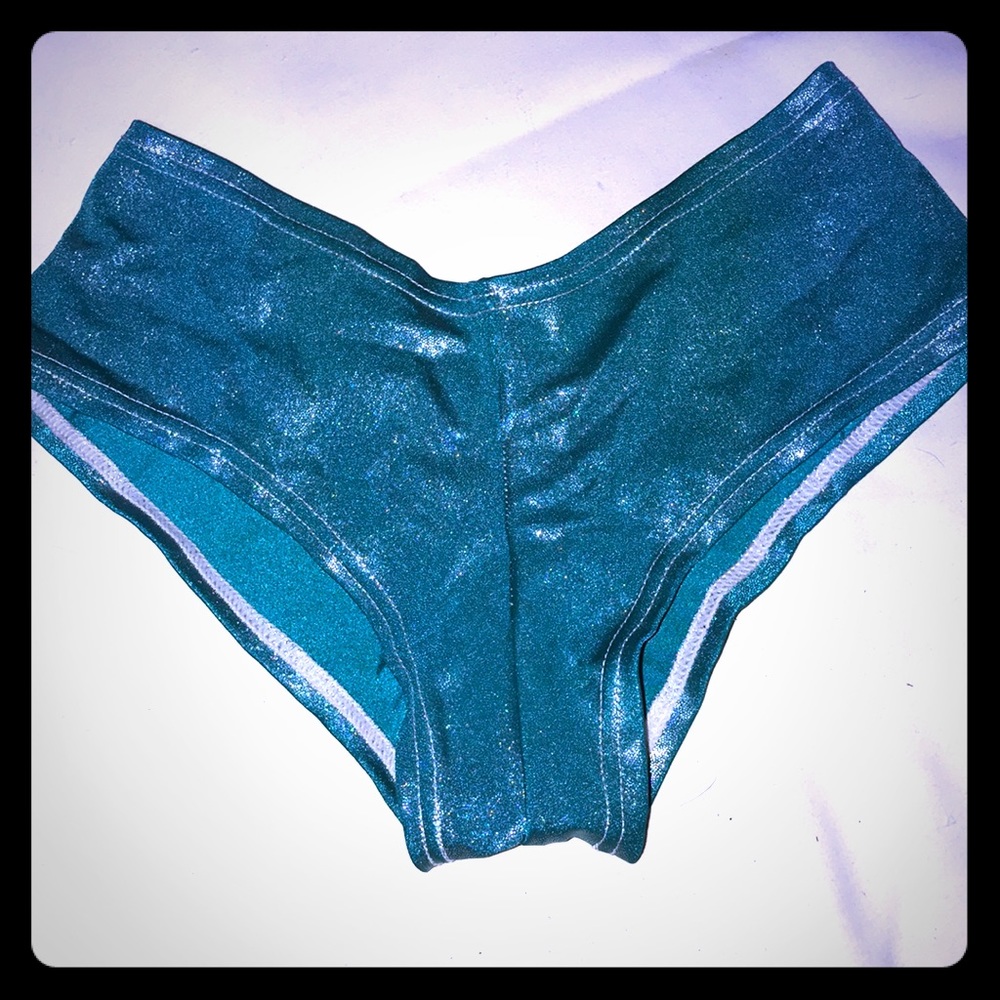 Teal booty shorts